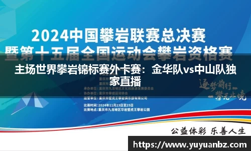 主场世界攀岩锦标赛外卡赛：金华队vs中山队独家直播